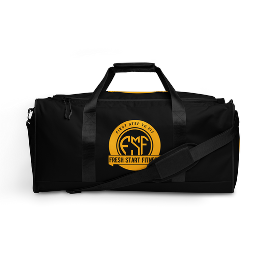 Fresh Start Fitness Black Duffle Bag