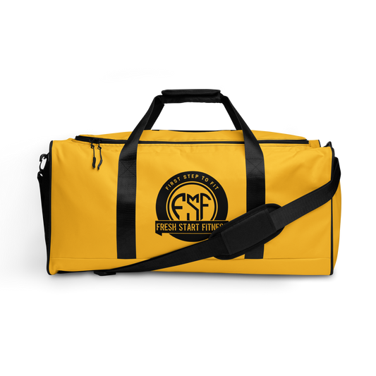 Fresh Start Fitness Gold Duffle Bag