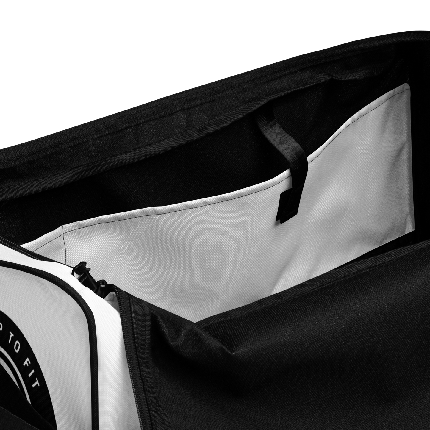 Fresh Start Fitness White Duffle Bag