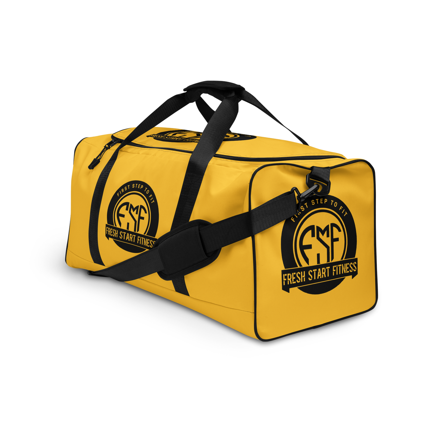 Fresh Start Fitness Gold Duffle Bag