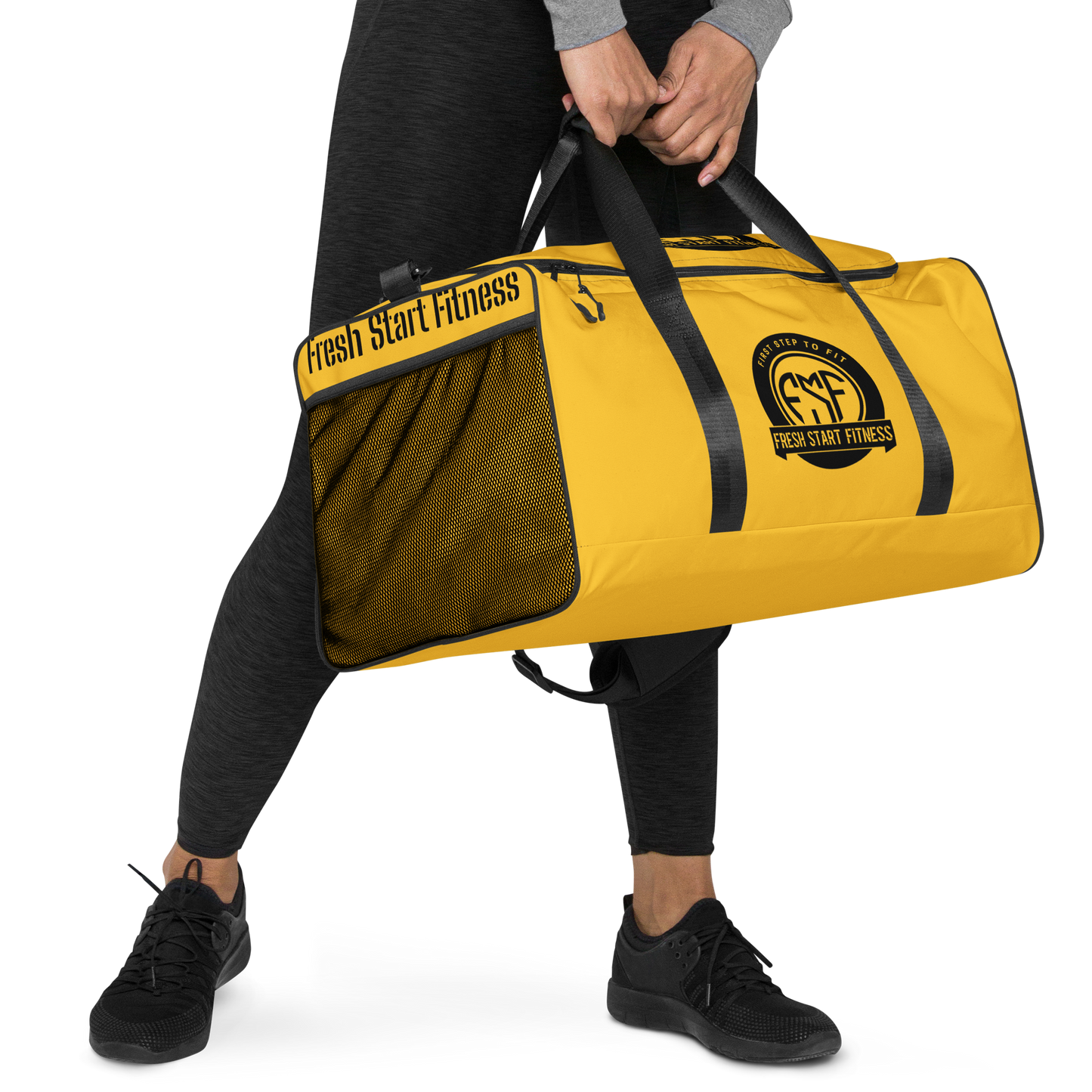 Fresh Start Fitness Gold Duffle Bag