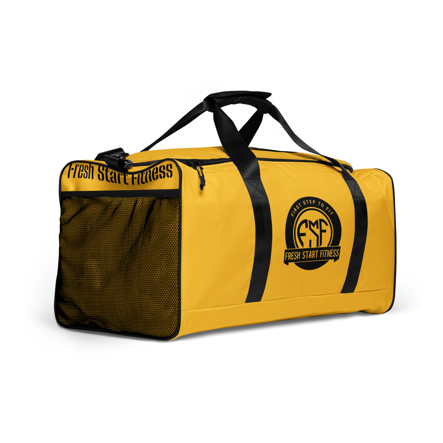 Fresh Start Fitness Gold Duffle Bag