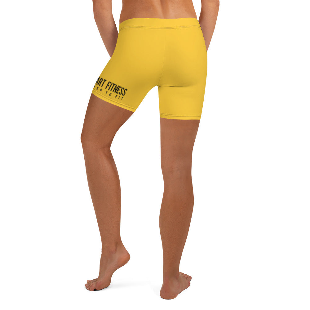 Fresh Start Fitness Text Women's Gold Shorts