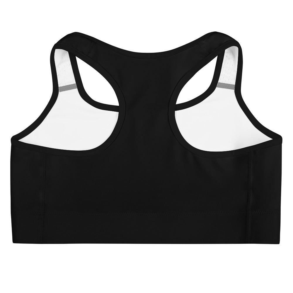 FSF Black Sports bra