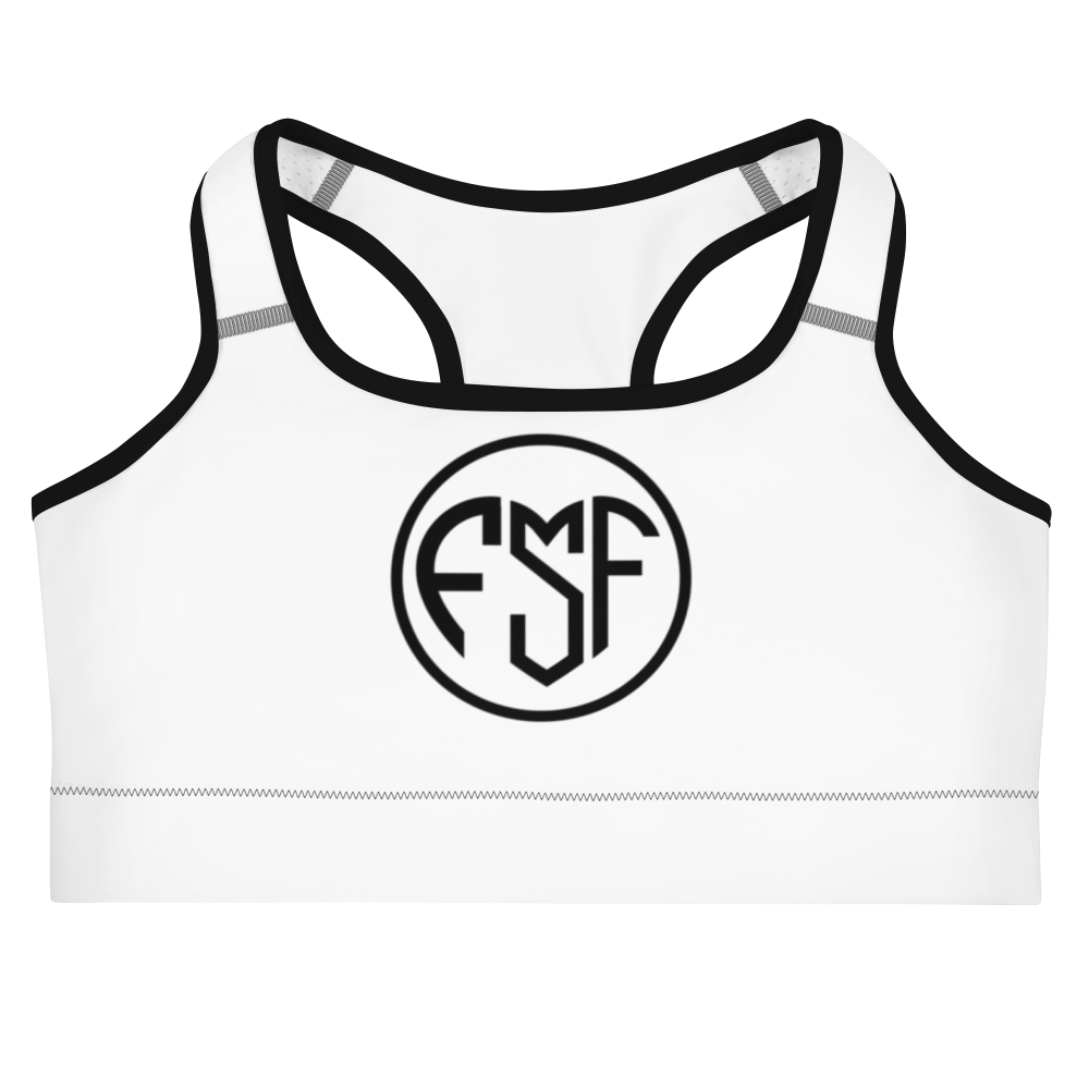 FSF White Sports bra