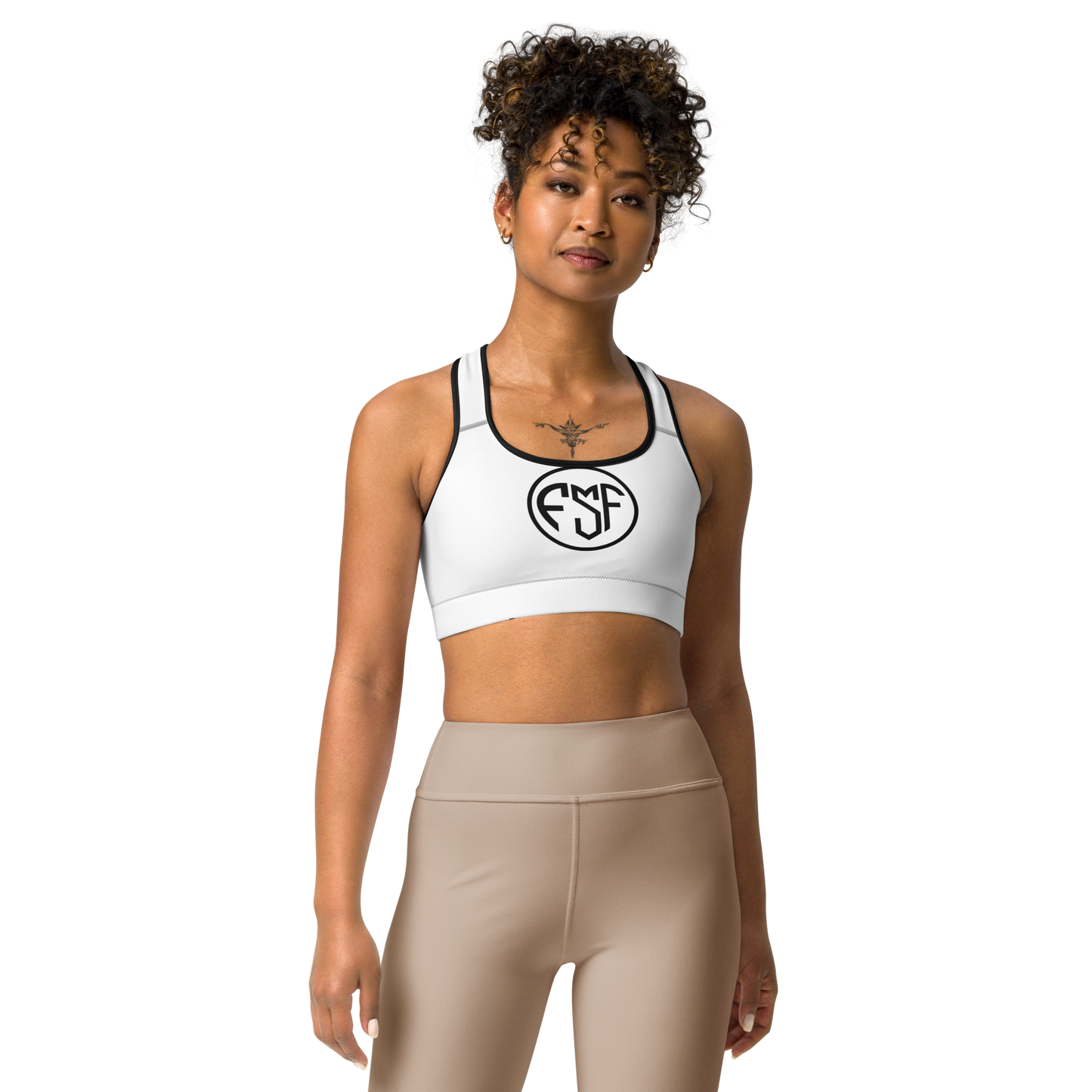 FSF White Sports bra