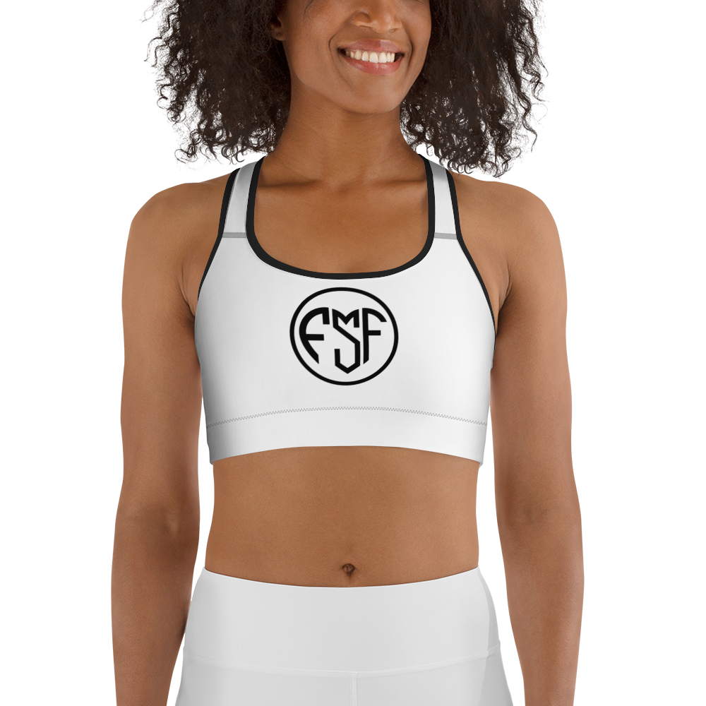 FSF White Sports bra