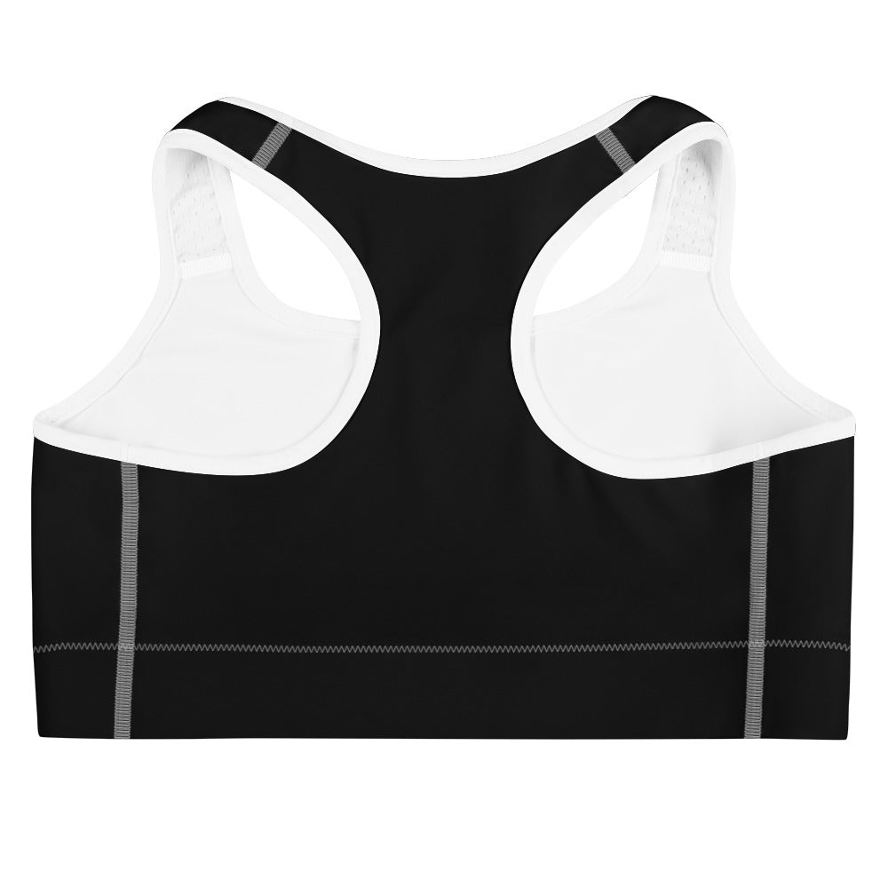 FSF Black Sports bra