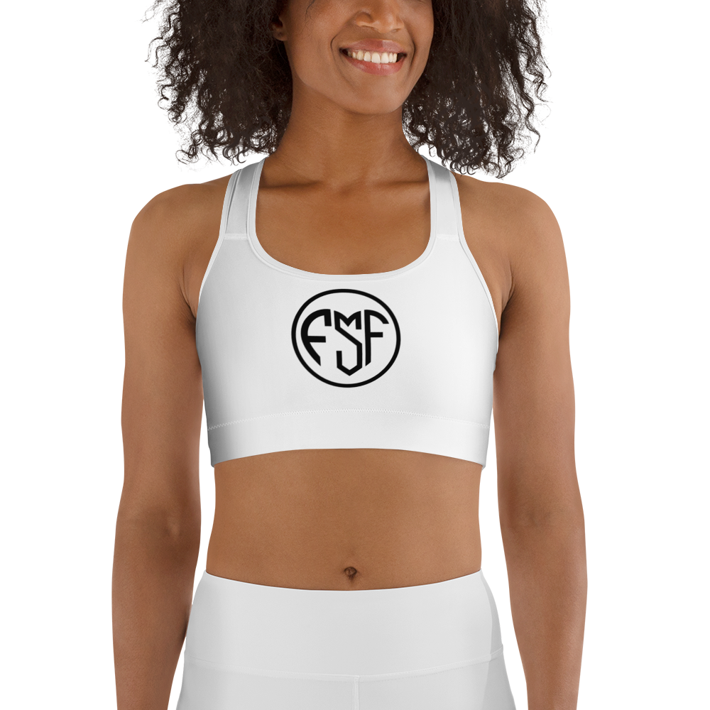 FSF White Sports bra