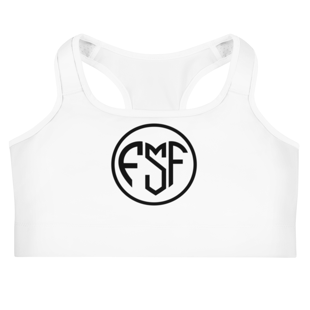 FSF White Sports bra