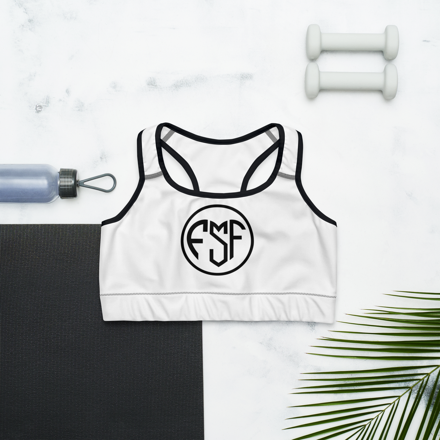 FSF White Sports bra