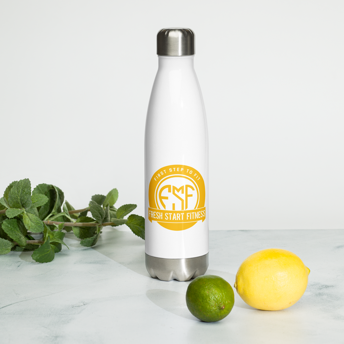 Fresh Start Fitness Stainless Steel Water Bottle