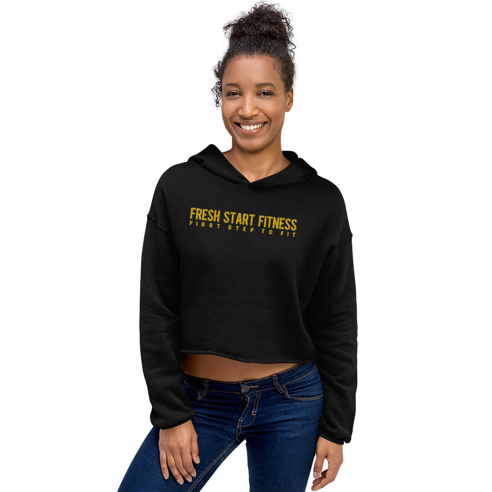 Fresh Start Fitness Crop Hoodie